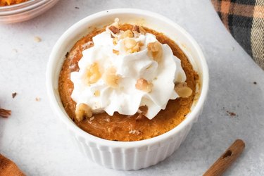 Single-serving pumpkin pie